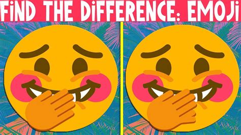 Find The Difference Emoji | Emoji Puzzles | Only Genius Are Able To Find The Differences! - YouTube