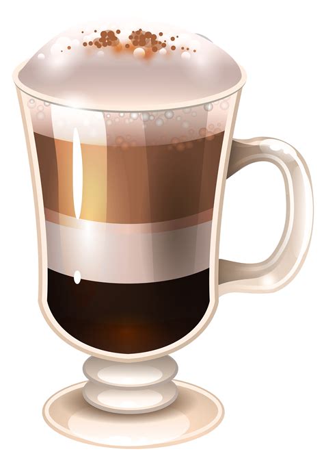 Latte macchiato Irish coffee Cappuccino - Coffee Drink PNG Clipart ...