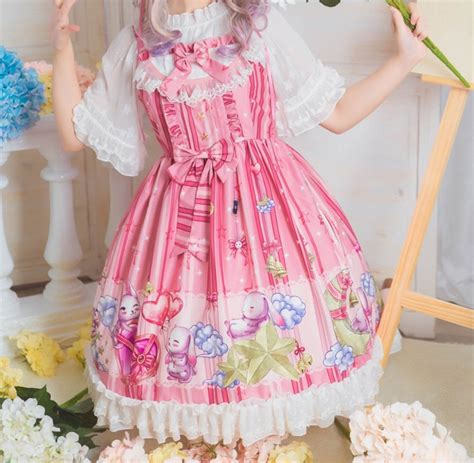 Pink Lolita Dress Kawaii Lolita Dress Women JSK Lolita - Etsy