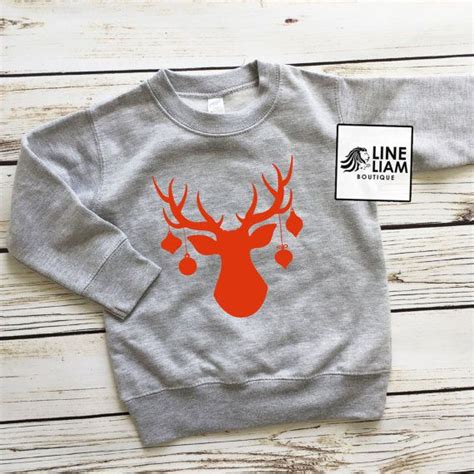 deer sweatshirt, graphic hoodie, kids sweatshirt,kids christmas shirt, boys… Boys Hoodies ...