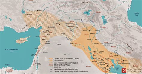 The Akkadian Empire, c. 2334 - 2218 BCE (Illustration) - World History Encyclopedia