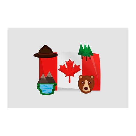 Canada Flag Style 30 Sticker - DecalsHouse