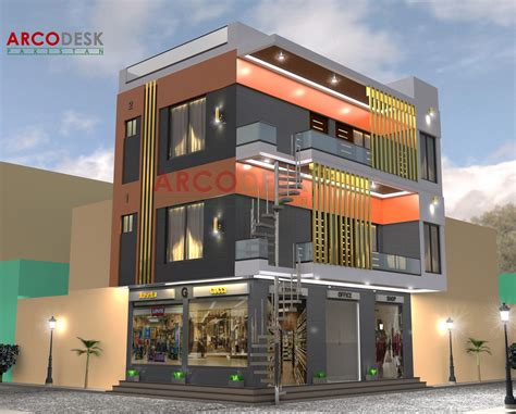 Beautiful Modern Commercial Plaza Design in Narowal - Arcodesk