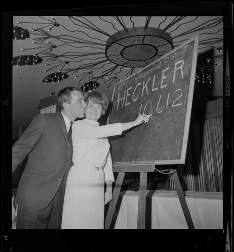 Margaret Heckler and husband John with the votes tally board - Digital ...