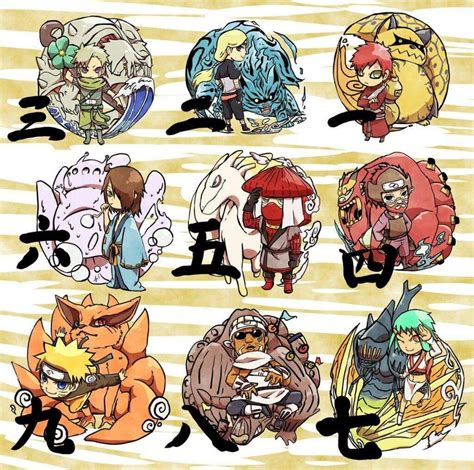 Jinchuriki y Bijuu CHIBI | •Naruamino• Amino in 2021 | Anime, Chibi ...