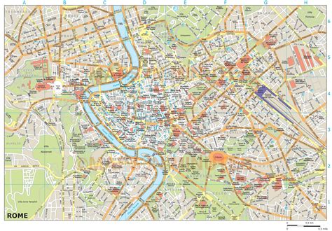 royalty free rome illustrator vector format city map