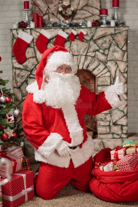 Santa Claus Christmas Eve stock photo. Image of holiday - 131958082