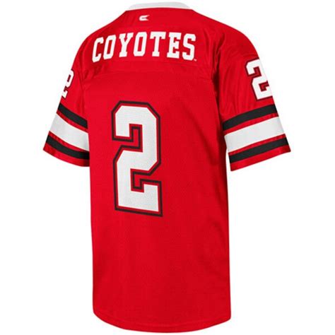 South Dakota Coyotes #2 Stadium Replica Football Jersey - Red ...