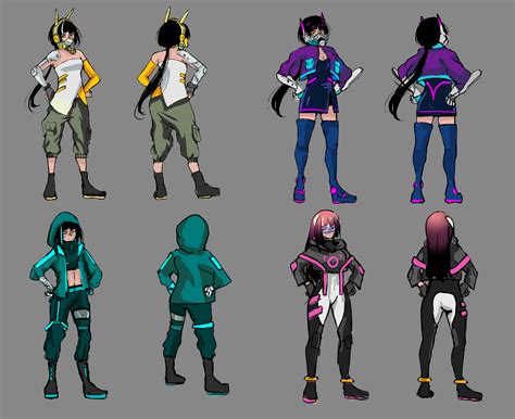 ArtStation - Cyberpunk Fashion Design study