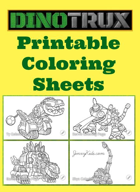 Printable Dinotrux Coloring Pages - Jinxy Kids