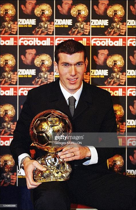 Zinedine Zidane receives the "ballon d'or" In Paris, France On... News Photo - Getty Images