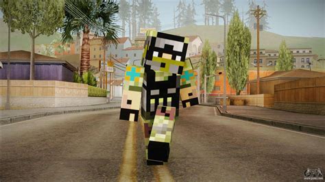 Minecraft Swat Skin for GTA San Andreas