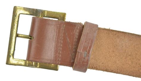 WorldWarCollectibles | US WW2 Leather Enlisted Men Garrison Belt