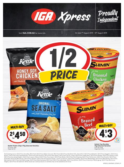 IGA Catalogue Xpress NSW 7 - 13 Aug 2019 - Catalogue AU