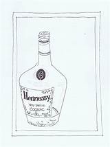 Hennessy Bottle Drawing At PaintingValleycom  Explore Collection Of sketch template