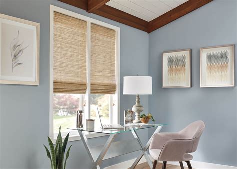 Graber Natural Shades Office | Woven wood shades, Graber blinds, Bamboo ...