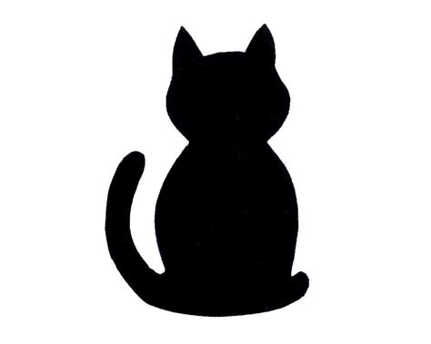 Onlinelabels Clip Art - Stretching Cat Silhouette - Free Printable Cat ...