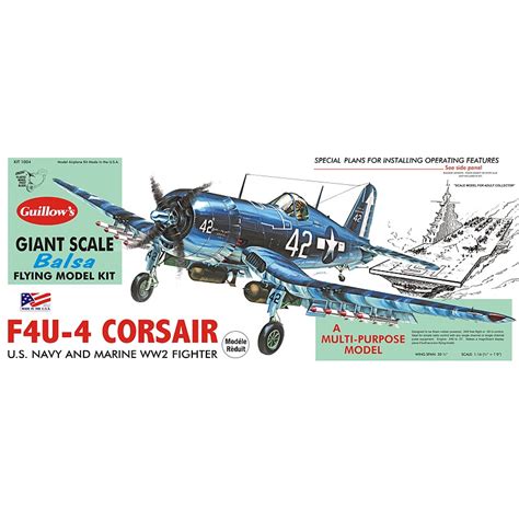 Vought F4U-4 Corsair | Vought F4U-4 Corsair Model Airplane Kit | AC Supply