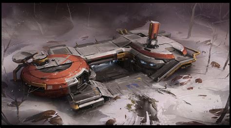 Winter Outpost, Studio Qube on ArtStation at https://www.artstation.com/artwork/ee8Aw | Sci fi ...