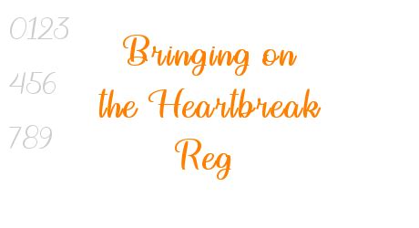 Bringing on the Heartbreak Reg Font - Free Download on FontHunt