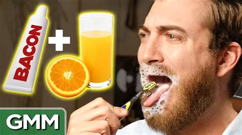 Toothpaste and Orange Juice Experiment | Orange juice, Juice, Good mythical morning