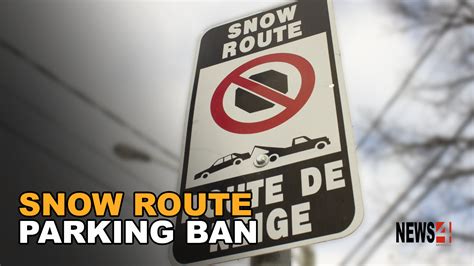 Snow route parking ban comes into effect December 1 - News 4