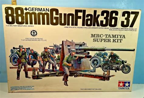 TAMIYA 1:35 GERMAN 88mm Gun Flak 36/37 MRC Super Kit Model $65.00 - PicClick