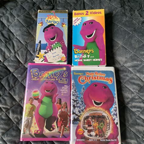 Barney & Friends Lot Of 5 VHS Birthday Home Sweet Homes Bonus 2-Pack ...