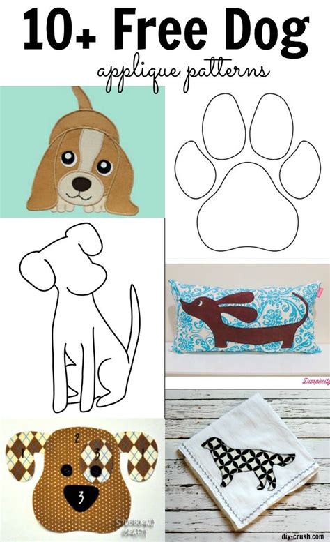 Free Printable Dog Applique Quilt Patterns