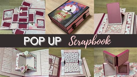 Pop Up Scrapbook Mila 💟 Best Popup Ideas | DIY Interactive Album - YouTube