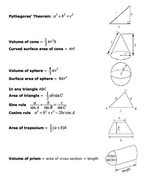 Ace A Level Maths Edexcel Formula Booklet Physics Ka All