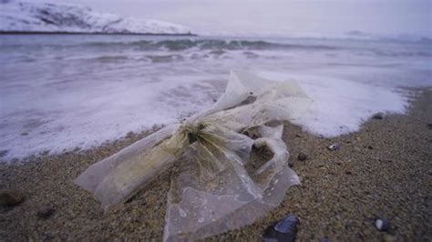 Arctic Ocean Pollution Concept Plastic Pollution Stock Footage Video ...