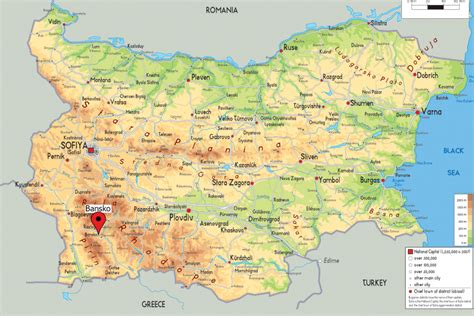 Bulgaria Map Bansko