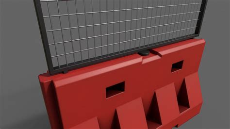 Traffic Barrier - 3D Model by DaikLord