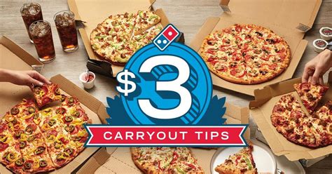 Domino's Pizza Carry Out Tips Offer: Place An $5+ Carryout Order & Receive