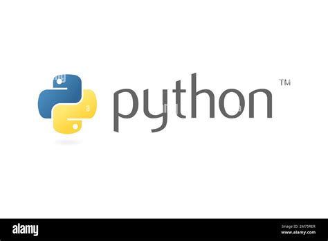 Python programming language, Logo, White background Stock Photo - Alamy