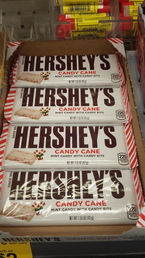 Hershey's traditional white chocolate bars now have bits of mint candy ...