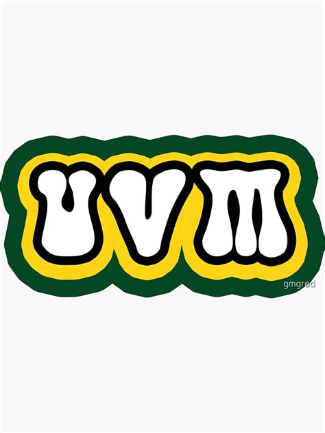 "University of Vermont" Sticker by gmgred | Redbubble