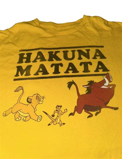 Disneys The Lion King Hakuna Matata Simba Graphic T S… - Gem