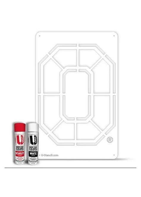 Ohio State Buckeyes Block O Stencil Kit – The Tailgater - Everything ...