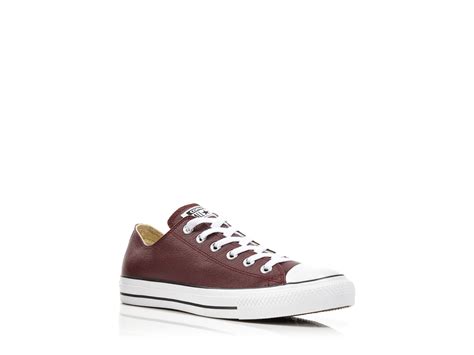 Converse Seasonal Leather Low Top Sneakers in Brown - Lyst