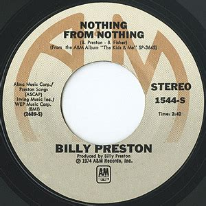 Billy Preston / Nothing From Nothing/My Soul Is A Witness (7inch) A&M 1974 USオリジナル盤 EX | Soul ...