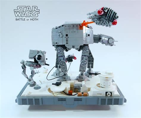 Nanofigure-scaled AT-AT LEGO MOC v5.0 | Nearly 5x smaller th… | Flickr