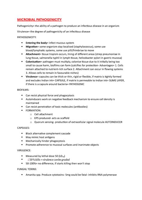 Pathogenicity and Virulence - MICROBIAL PATHOGENICITY Pathogenicity ...