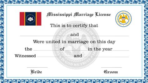 Mississippi Marriage License | License Lookup