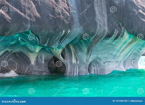 Marble Cathedral of Lake General Carrera, Chilean Patagonia Stock Photo - Image of park, lake ...