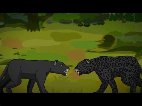 BLACK PANTHER VS BLACK JAGUAR ANIMATION - YouTube