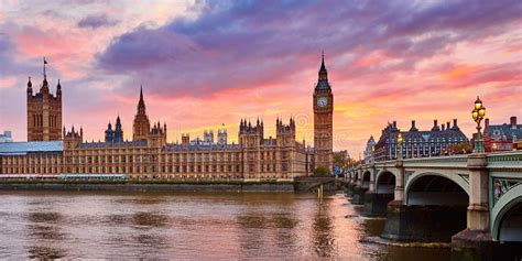 Big Ben and Westminster Bridge at Sunset Stock Image - Image of national, england: 160868021