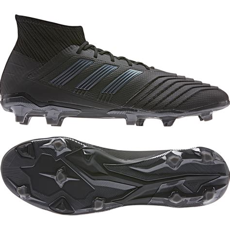 adidas Predator 19.2 FG Soccer Cleat- Core Black/Utility Black | Soccer ...