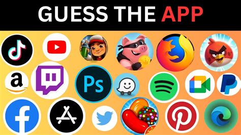 Guess The App Logo in 3 Seconds| 60 Famous Apps Logo quiz - YouTube